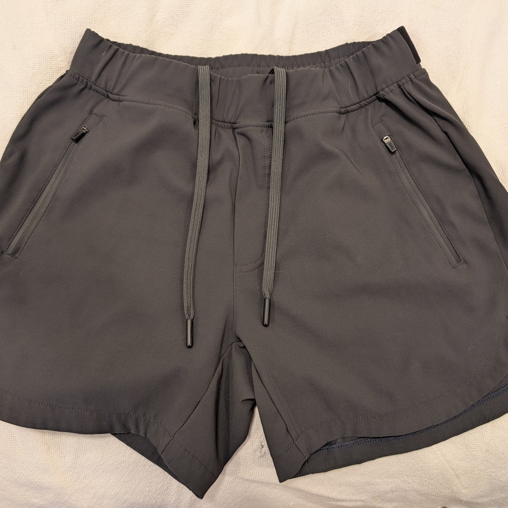 Break Boundaries Gray Athletic Shorts